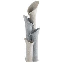 Bell 34" High Gray Stone 4-Tier Modern Fountain