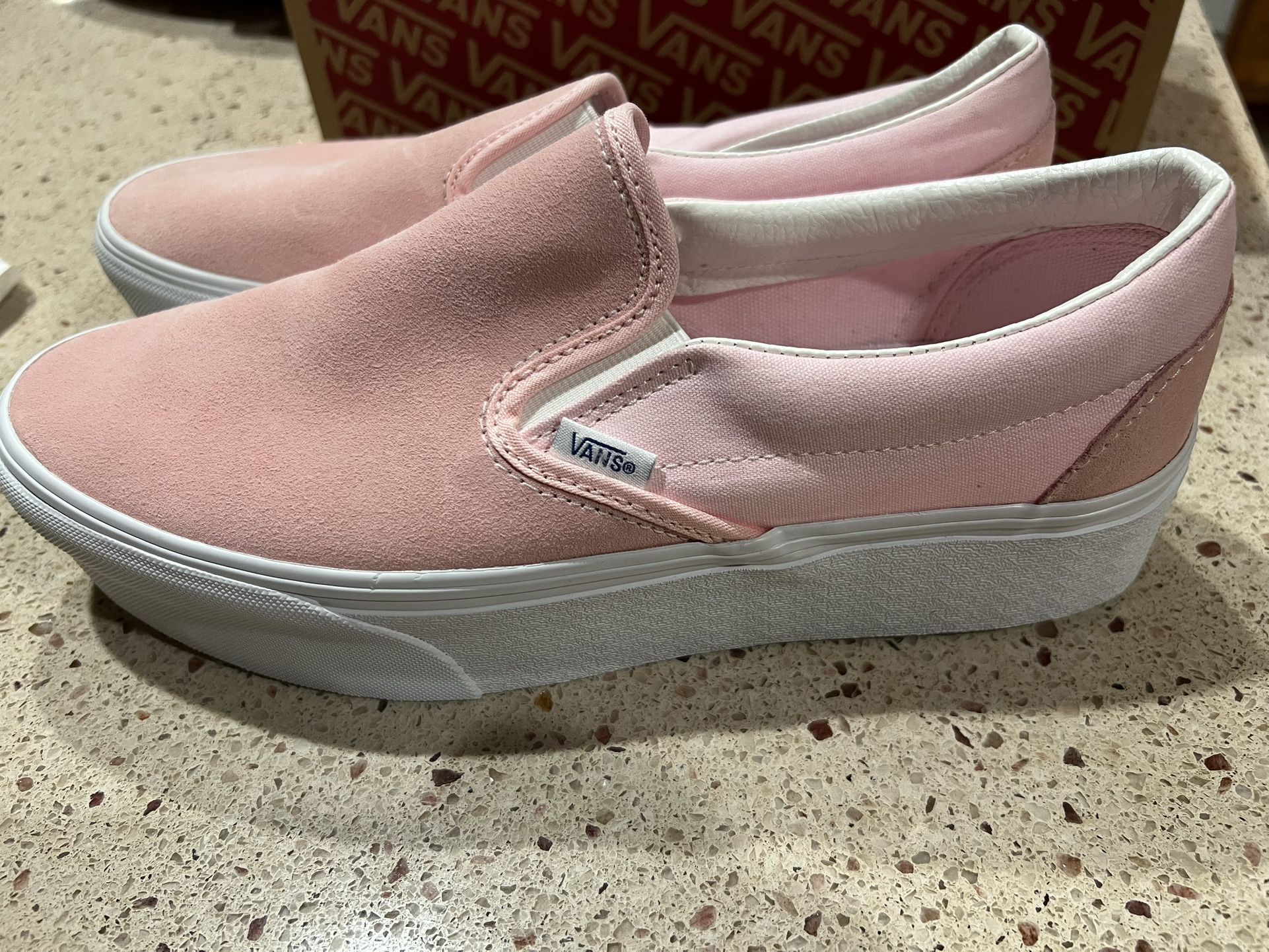 Vans Classic Slip Ons Pink Size 10.5 New In Box