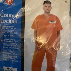 Prisoner Costume For Adult Size L