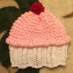 Handmade cupcake hat