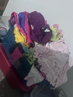Tub of girl clothes 3 months -2t