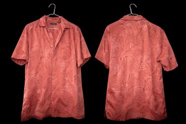 salmon-colored dress shirt