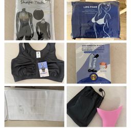 Post-Surgery Recovery Bundle – Body Shape Tech Fajas, Foams, Bras & More – $100/ Paquete de recuperación postoperatoria – Fajas Body Shape Tech, espum