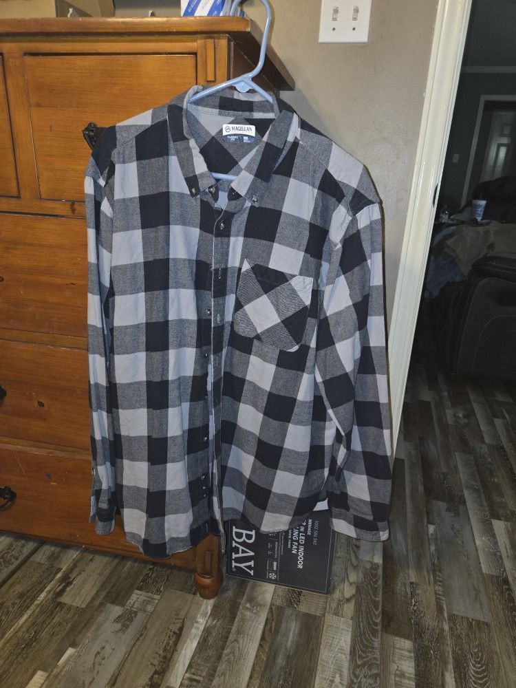 Mens Magellan Long Sleeve Flannel Shirt