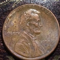 1986 Lincoln Cent  Error 