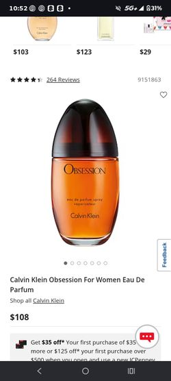OBSESSION PARFUM FOR WOMEN 3.3 oz.