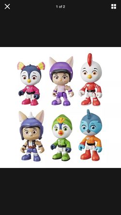 Nick Jr. Top Wing 6-Character Collector Pack Action Figures Fun Toy