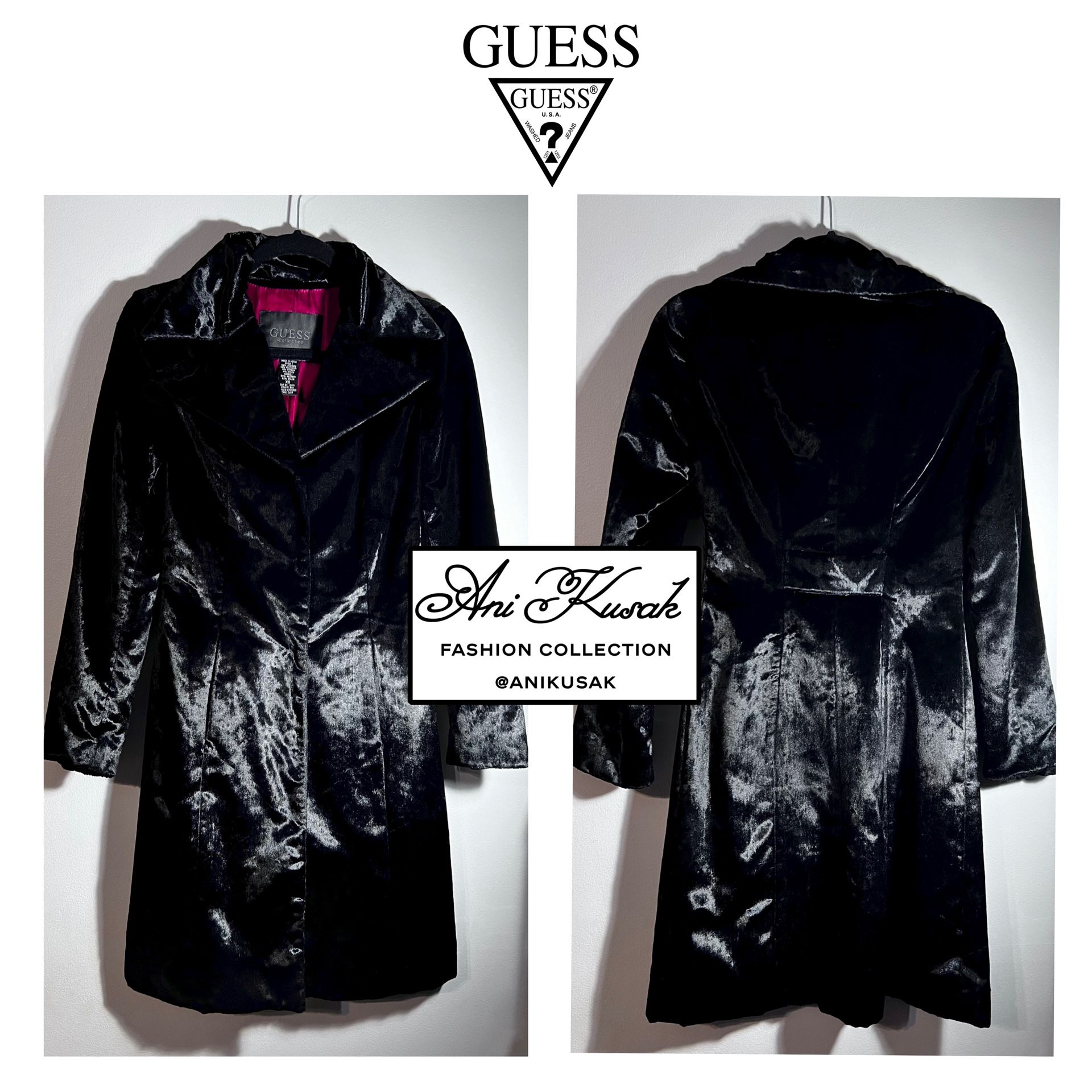Guess Velvet Trench Coat (RARE) 