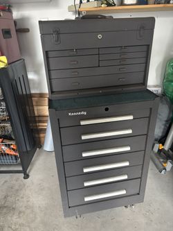 Kennedy Machinist Tool Box And Rolling Drawers