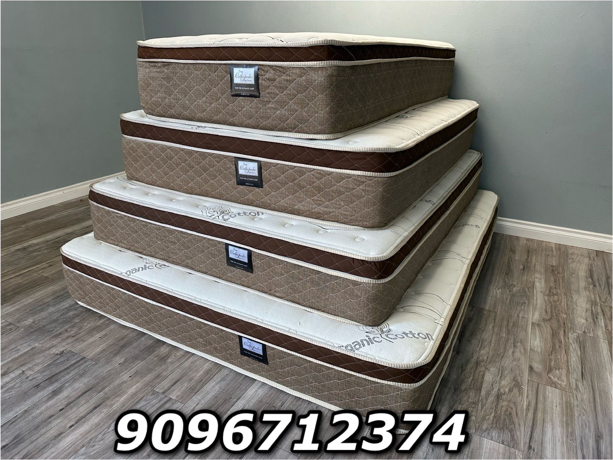 12in Queen Size Organic Cloud Comfort Europillow Top