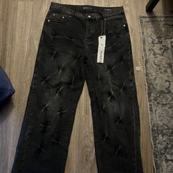 Baggy Purple Jeans