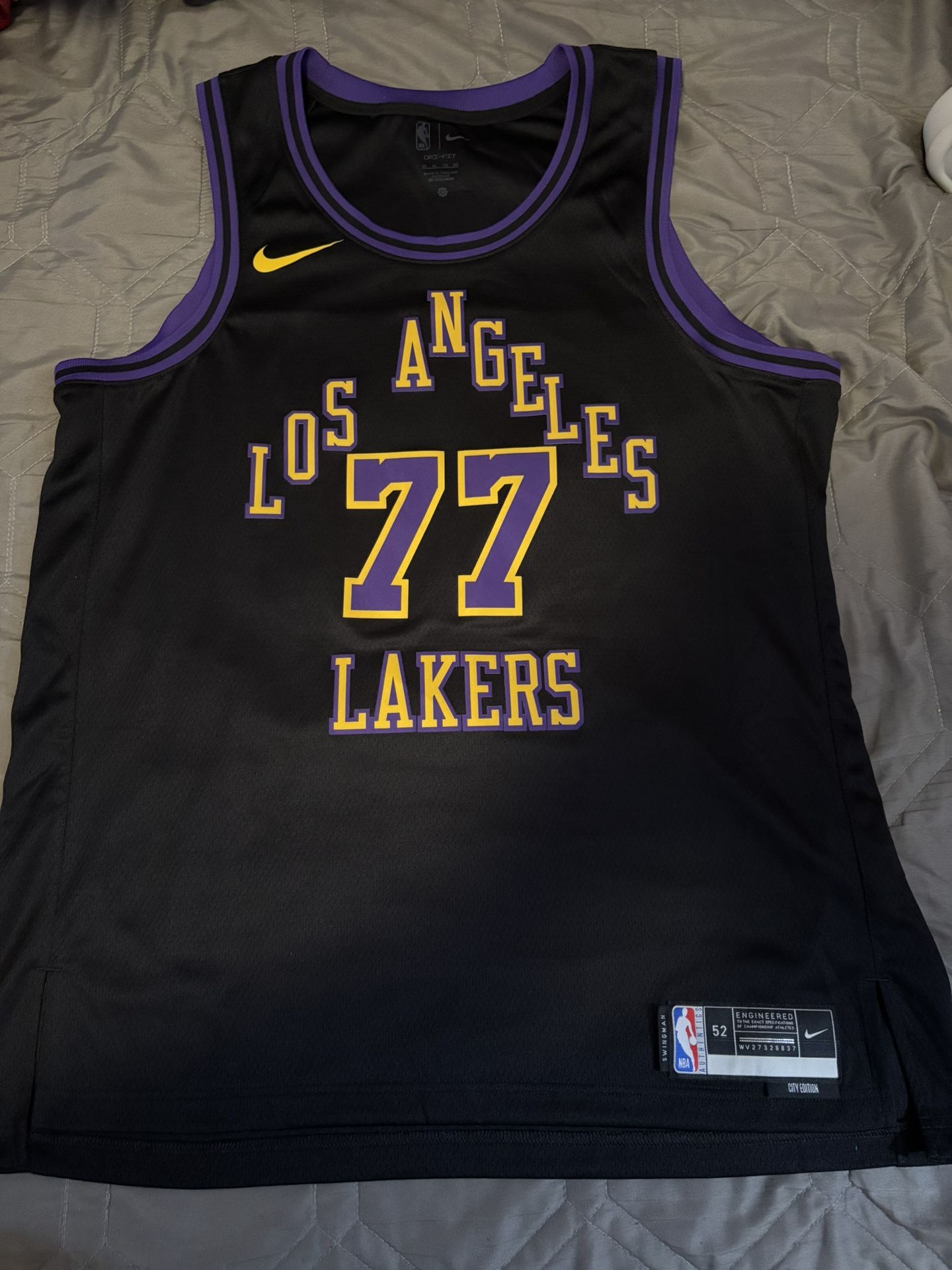 Luka Doncic Los Angeles Lakers Black Jersey