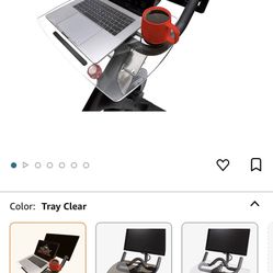 NEW TFD The Tray | Compatible with Peloton Bikes (Original Models), Made in The USA, Laptop & Desk Tray Holder | Designed with Premium Grade Acrylic M