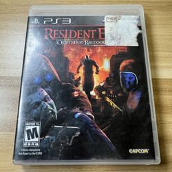 PS3 Resident Evil Operation Raccoon City 