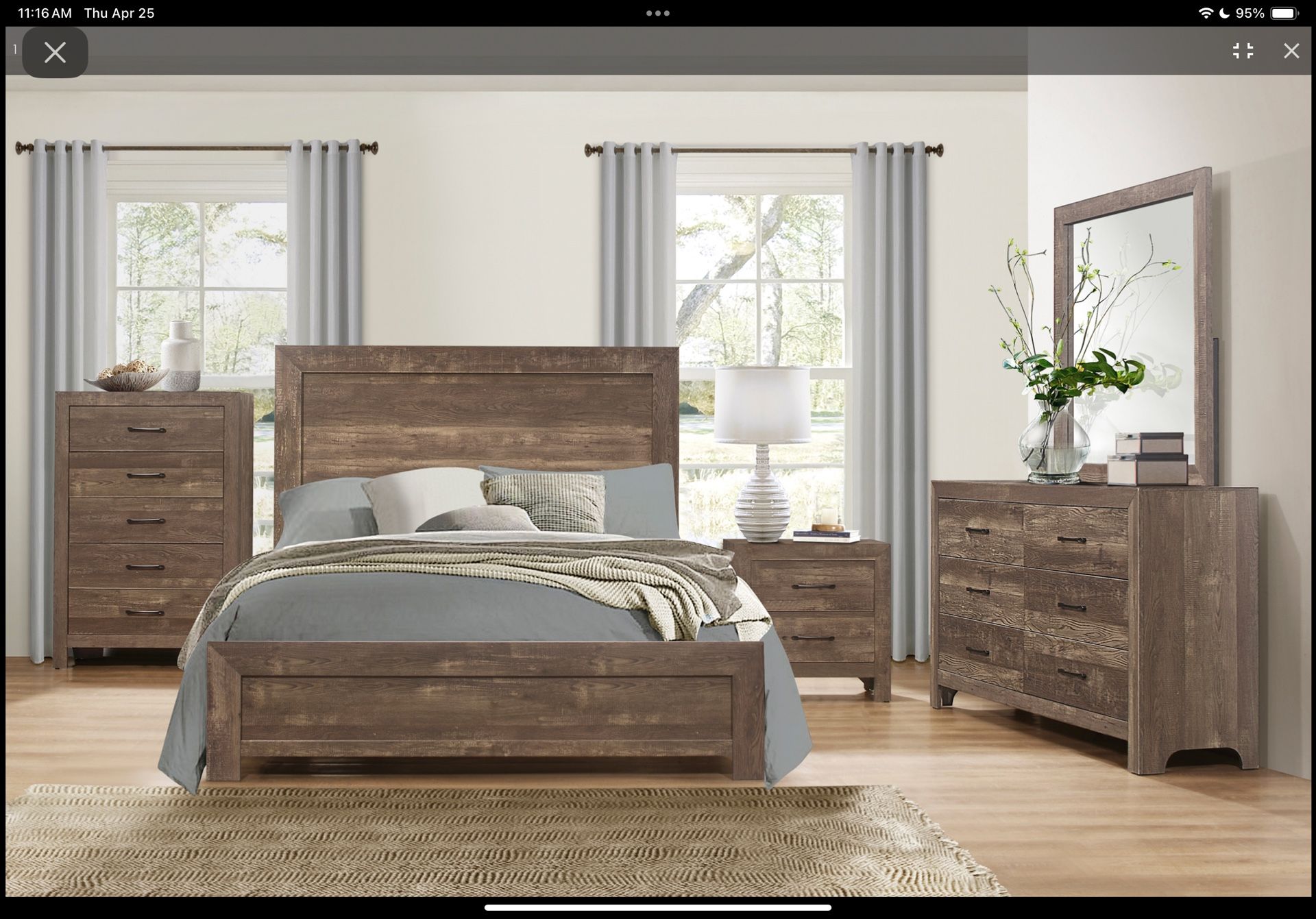 6 PC Queen Bedroom Set $999