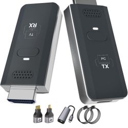 Wireless HDMI Transmitter and Receiver for TV: 4K Decode 1080P@60Hz Ultra HD Video Output