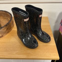 Hunter Unisex Original Kids First Classic Glitter Rain Boots - Toddler, Little Kid