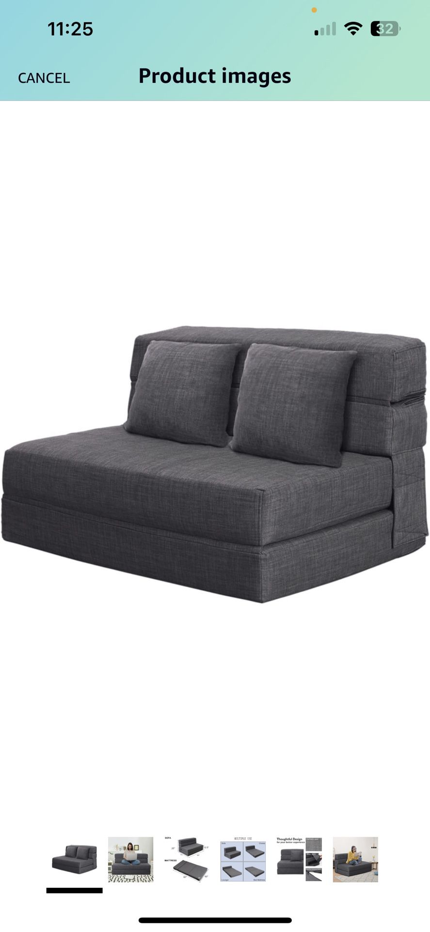 Sofa-mattress futon