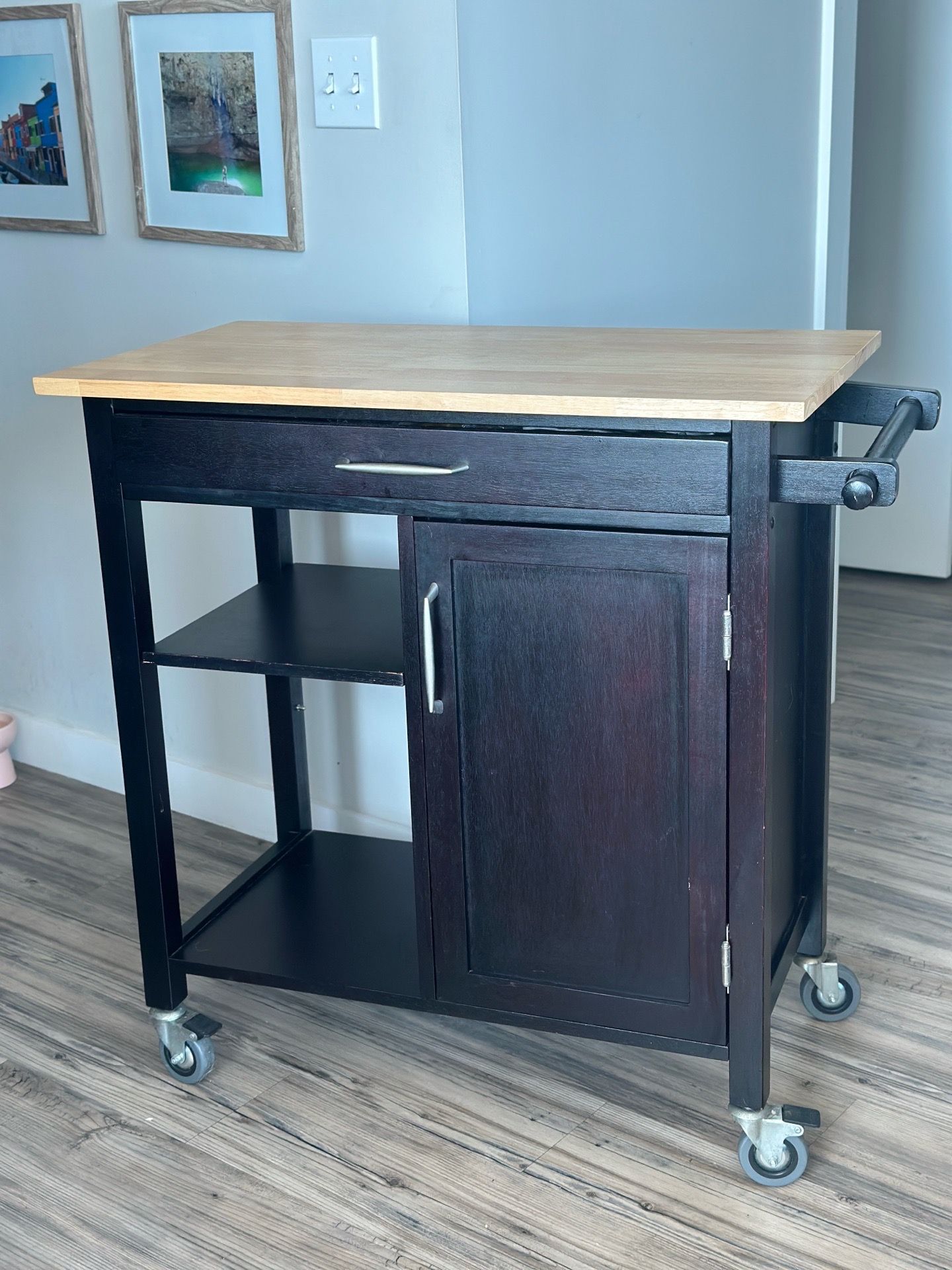 Rolling Kitchen Island / Bar Cart