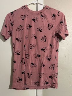 Minnie Mouse All-Over Print Pink T-Shirt