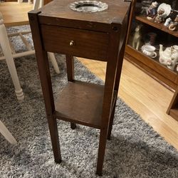 Antique table: Smoke’s trey 