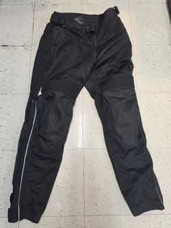 Motorcycle riding pants, size Lg 34 - 36 waist