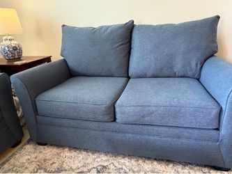 Blue Denim Loveseat