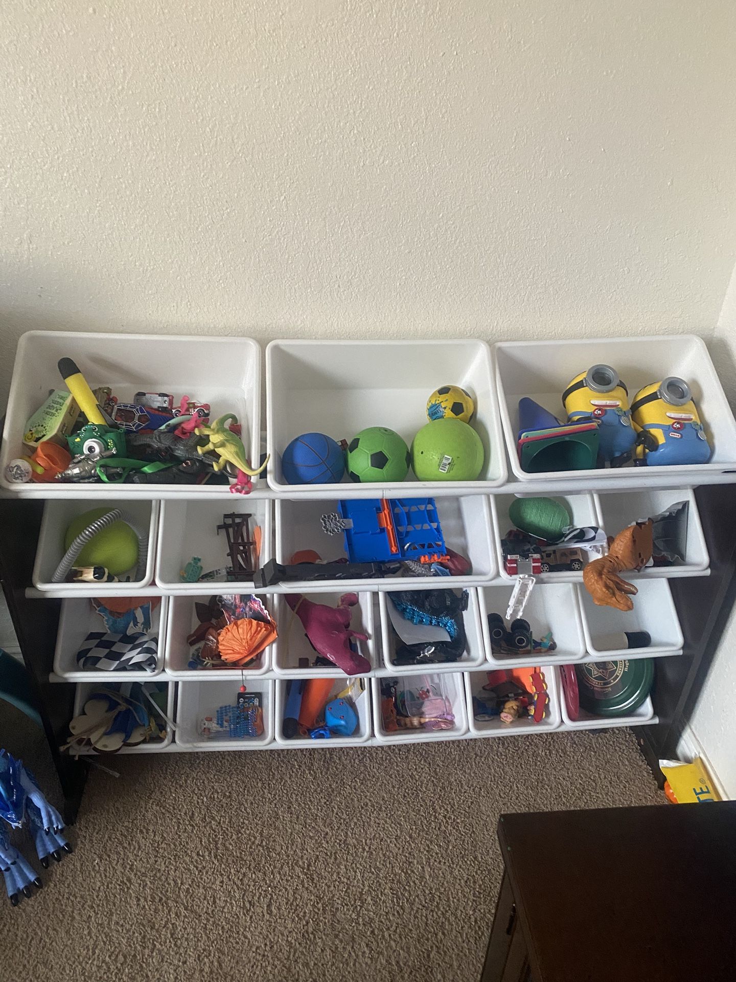 Toy Shelf With Toys