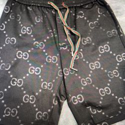 Black GG Shorts 