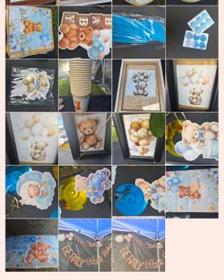 Bear baby shower decorations