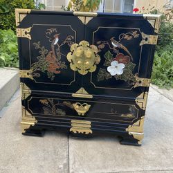 Hand-painted Vintage Cabinet 