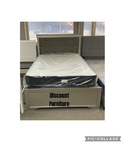 Full Size Bed with Mattresses