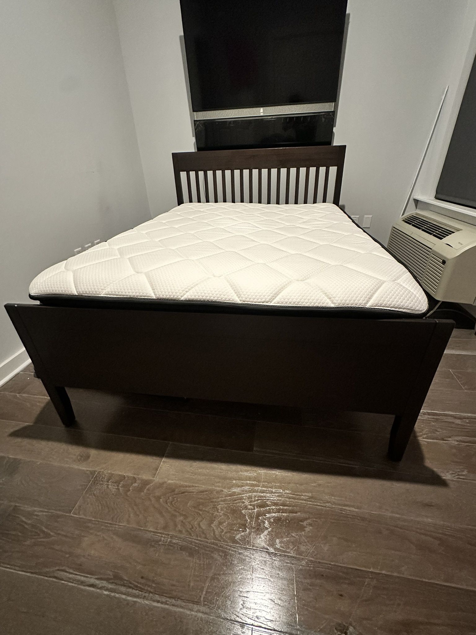 🛏️ IKEA IDANÄS Full/Double Bed Frame – Dark Brown (Like New)