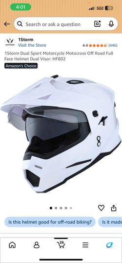 Dual visor  full face helmet