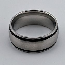 Stainless Steel Ring Band Sz 7