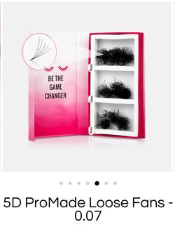 PARIS Lash Extensions 5D ProMade Loose Fans 0.07