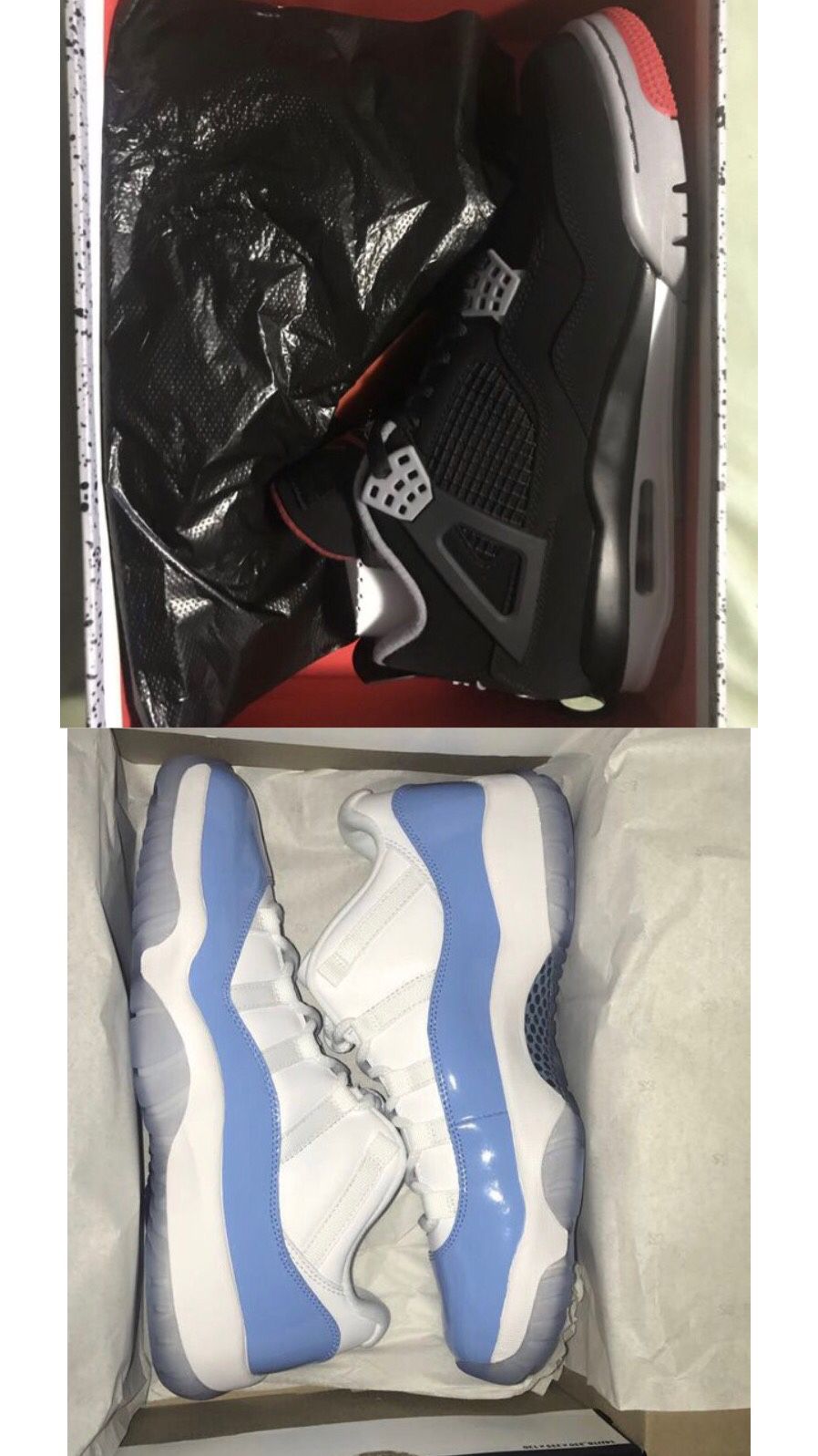 Brand New Air Jordan 4’s and 11’s size 10 Never Tried On