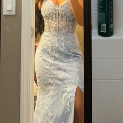 Light Blue Prom Dress