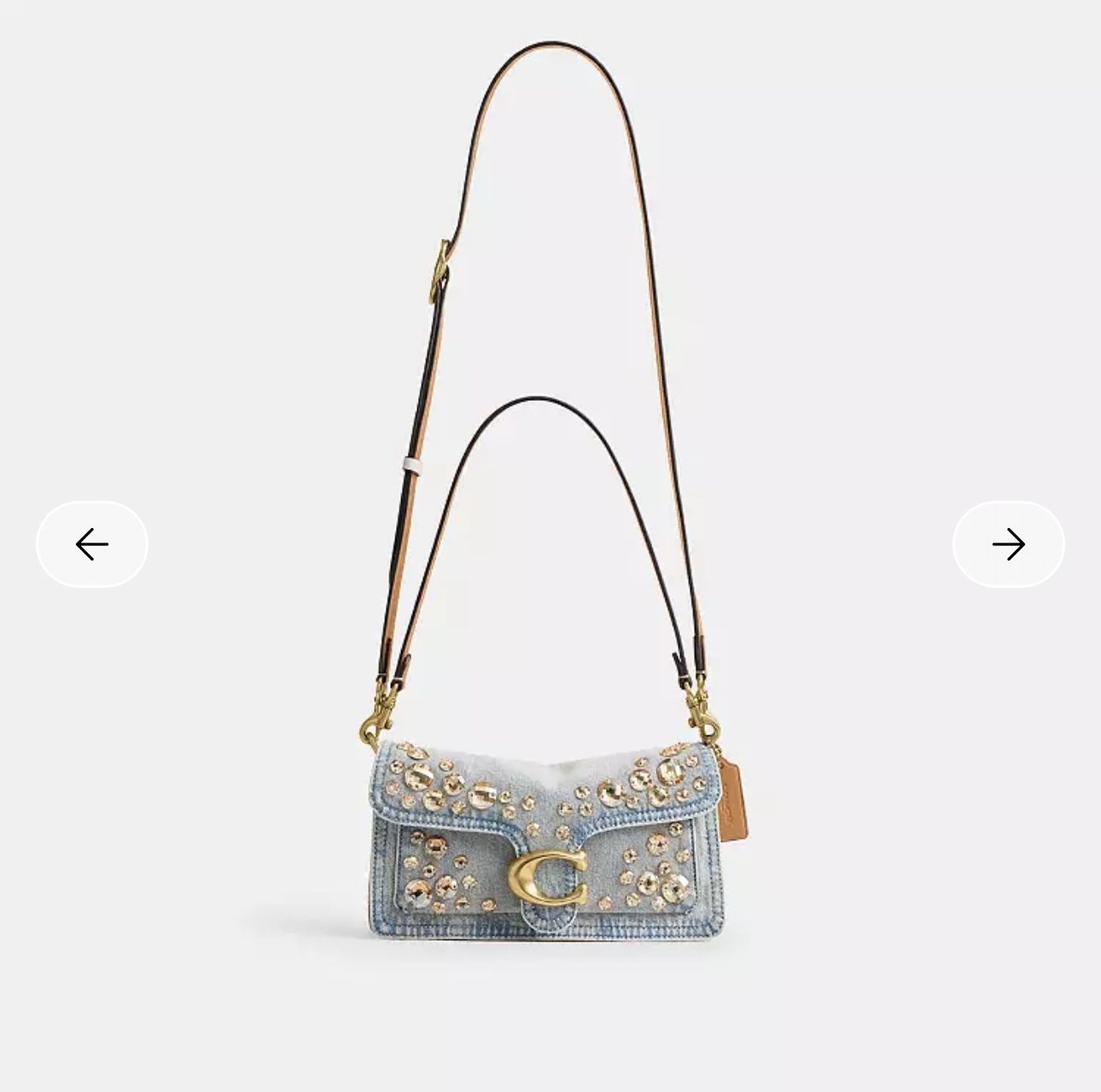 Coach Denim Tabby With Crystals 26”