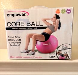 Empower 65cm Exercise Core Ball – Pink