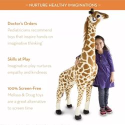 Melissa & Doug Giant Giraffe  Plush Stuffed Animal over 4 feet tall)