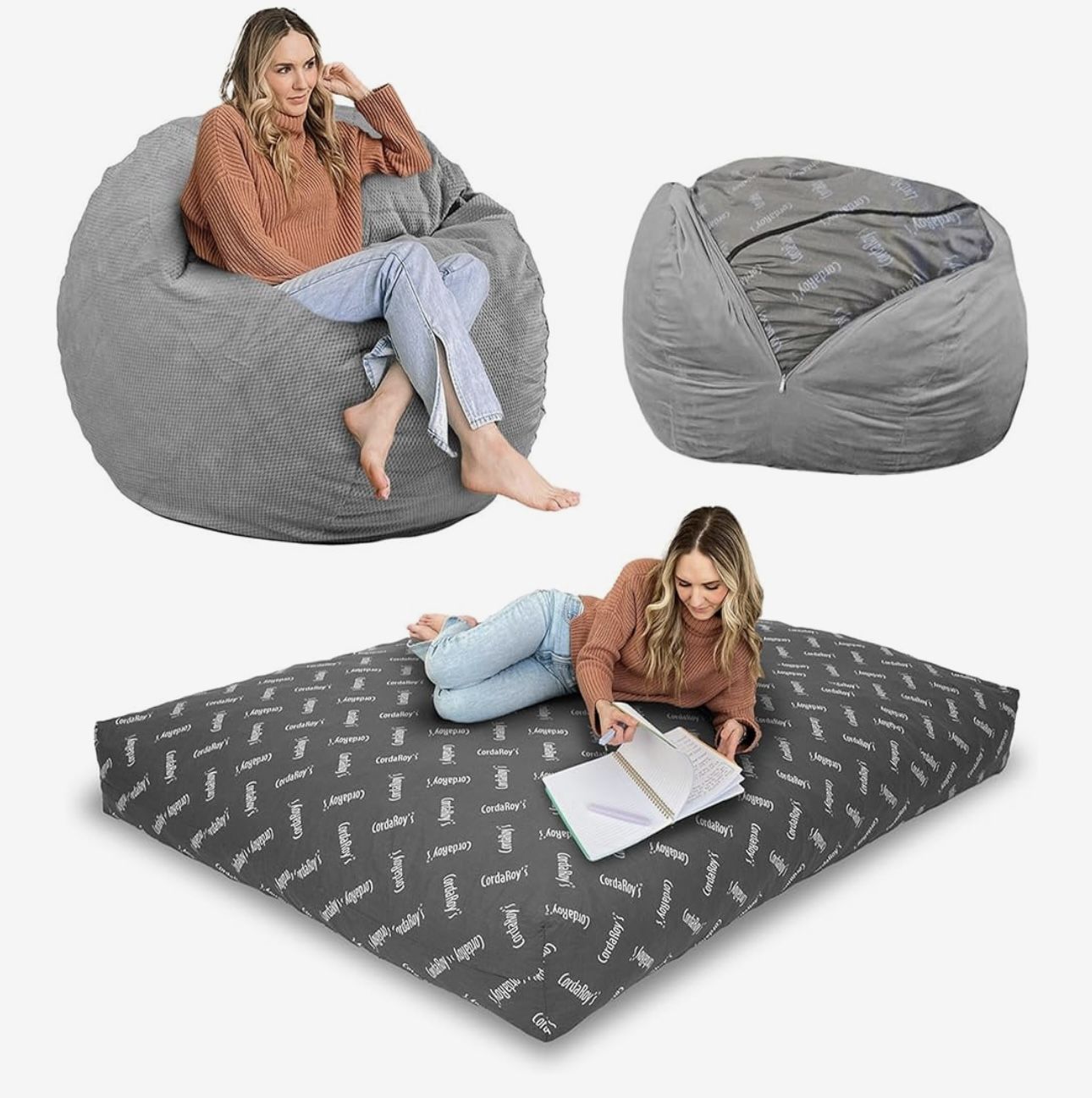 Beanbag Chair With Mattress Inside 