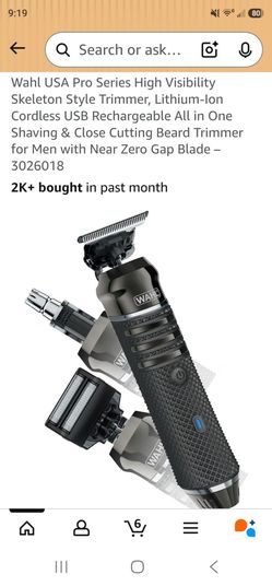 Wahl pro series Skeleton style lithuim ion