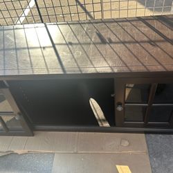 Entertainment TV Stand w/ 2 door Storage Cabinet Bose 