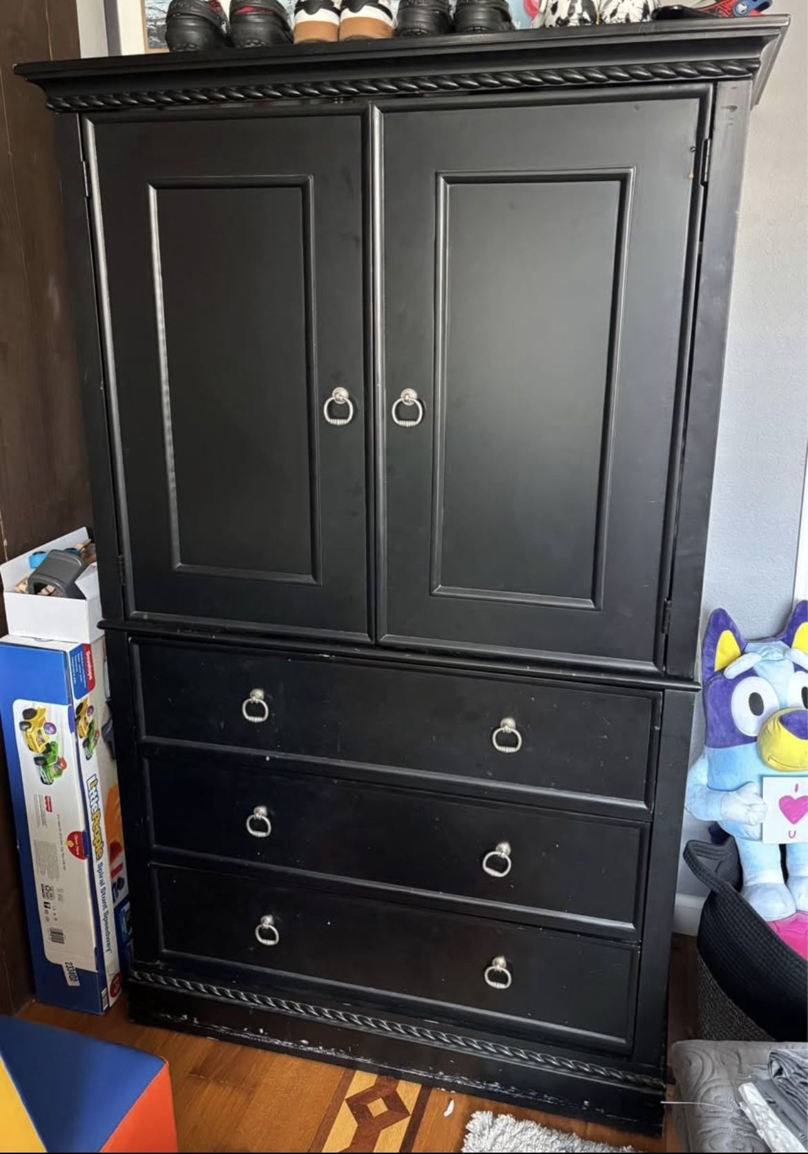Black Armoire dresser
