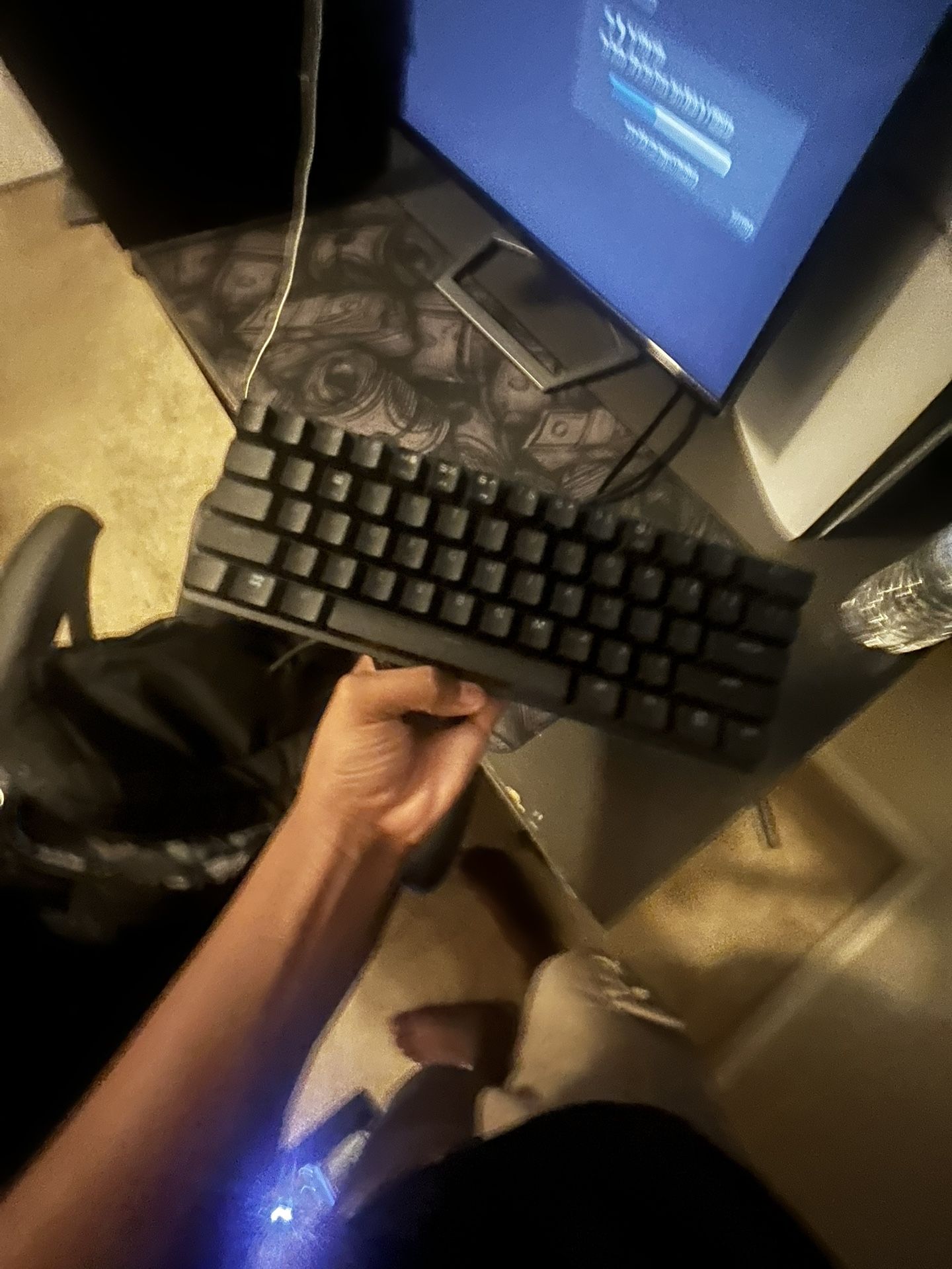 Razar Huntsman Mini But I Have It With Grey Keycaps Now 