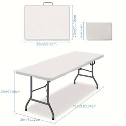 6ft Folding Table