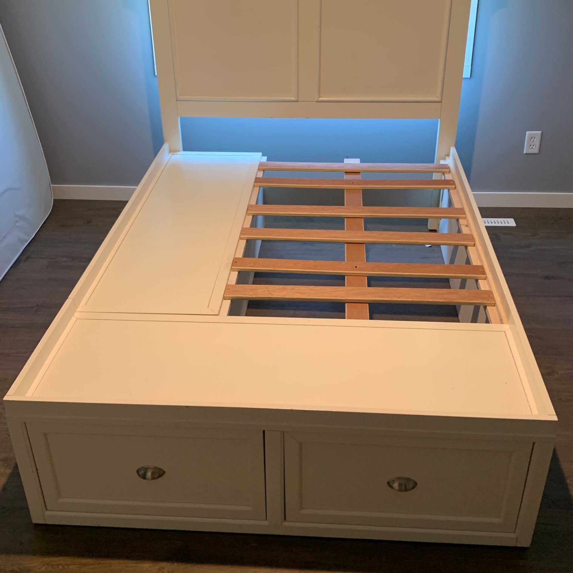 Full Size Bed Frame With Storage Drawers 