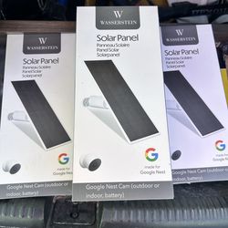 Wasserstein Solar Panel for Google Nest Cam Outdoor or Indoor, Battery | Made for Google | 3.5W Solar Power