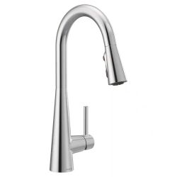 Moen Sleek 1.5 GPM Single Hole Pull Down Kitchen Fair